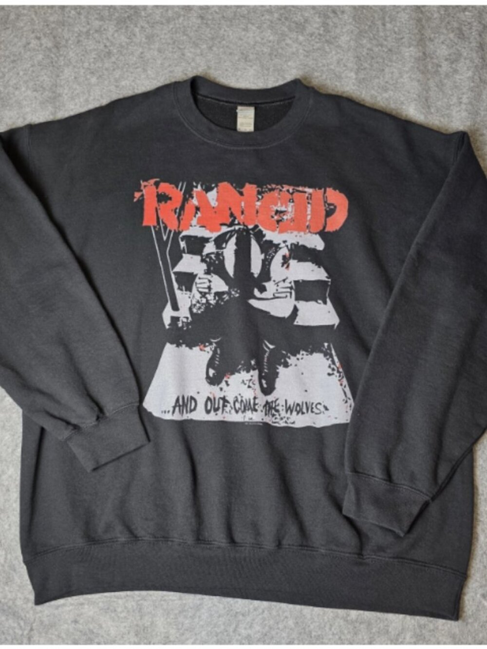 Vtg ​Rancid Sweatshirt And Out Come The Wolves Punk Rock Graphic Crewneck XL